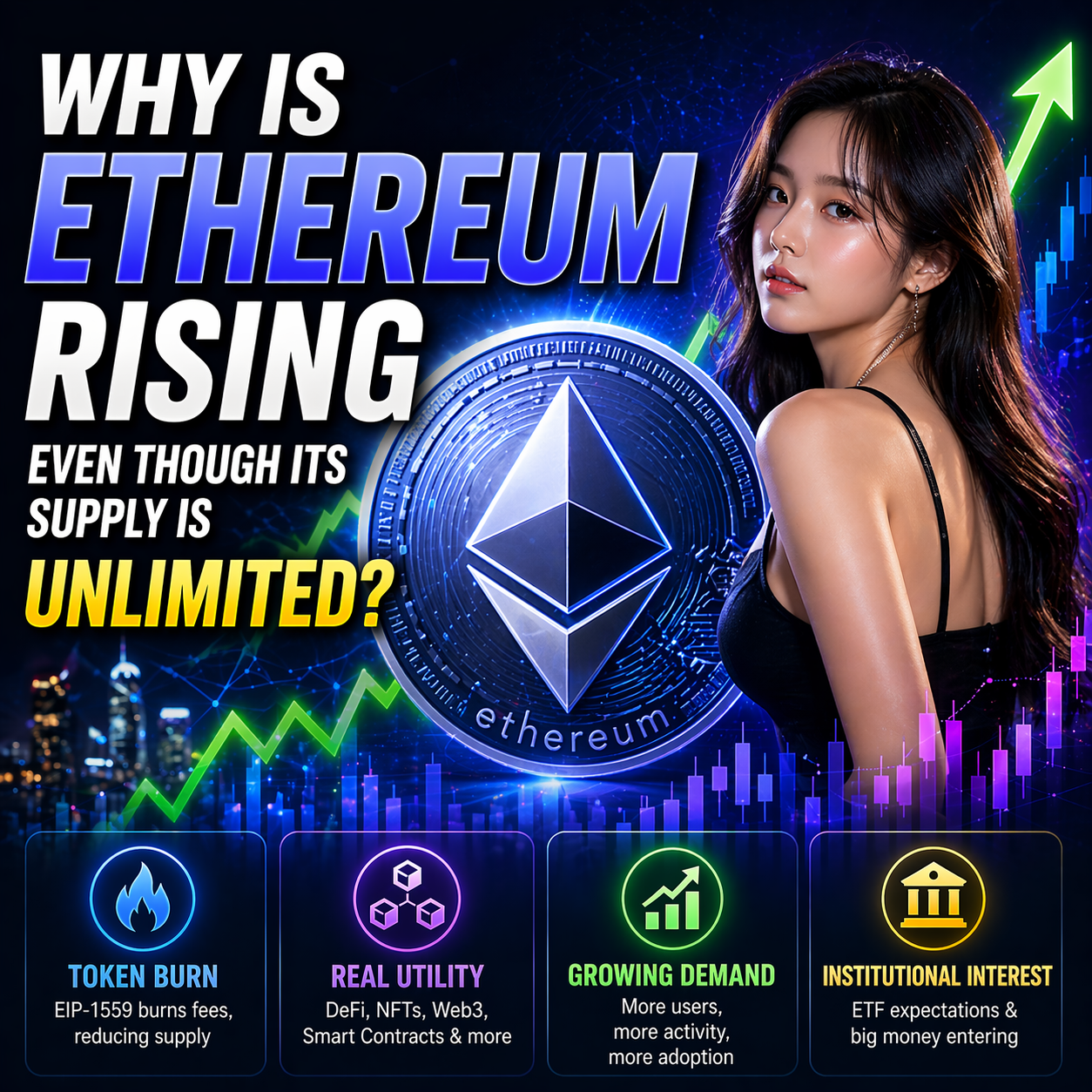 Why Is Ethereum Rising Even Though Its Supply Is Unlimited?